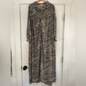 Incredible Vintage 60s Seamprufe Caftan/House Dress